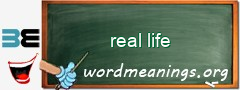 WordMeaning blackboard for real life